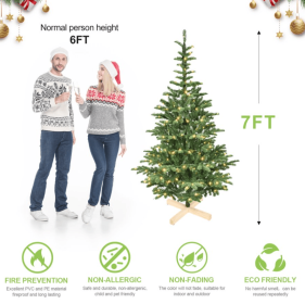 5.6.7.8.ft PE PVC Mixed Tree (Option: 7foot mixed tree)