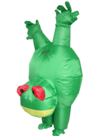 Inflatable Costume For Adults Halloween Funny Blow Up Animal Costume For Festival Parade Cosplay Party Fancy Dress---Only Supports Self-pickup. (Option: Frog)